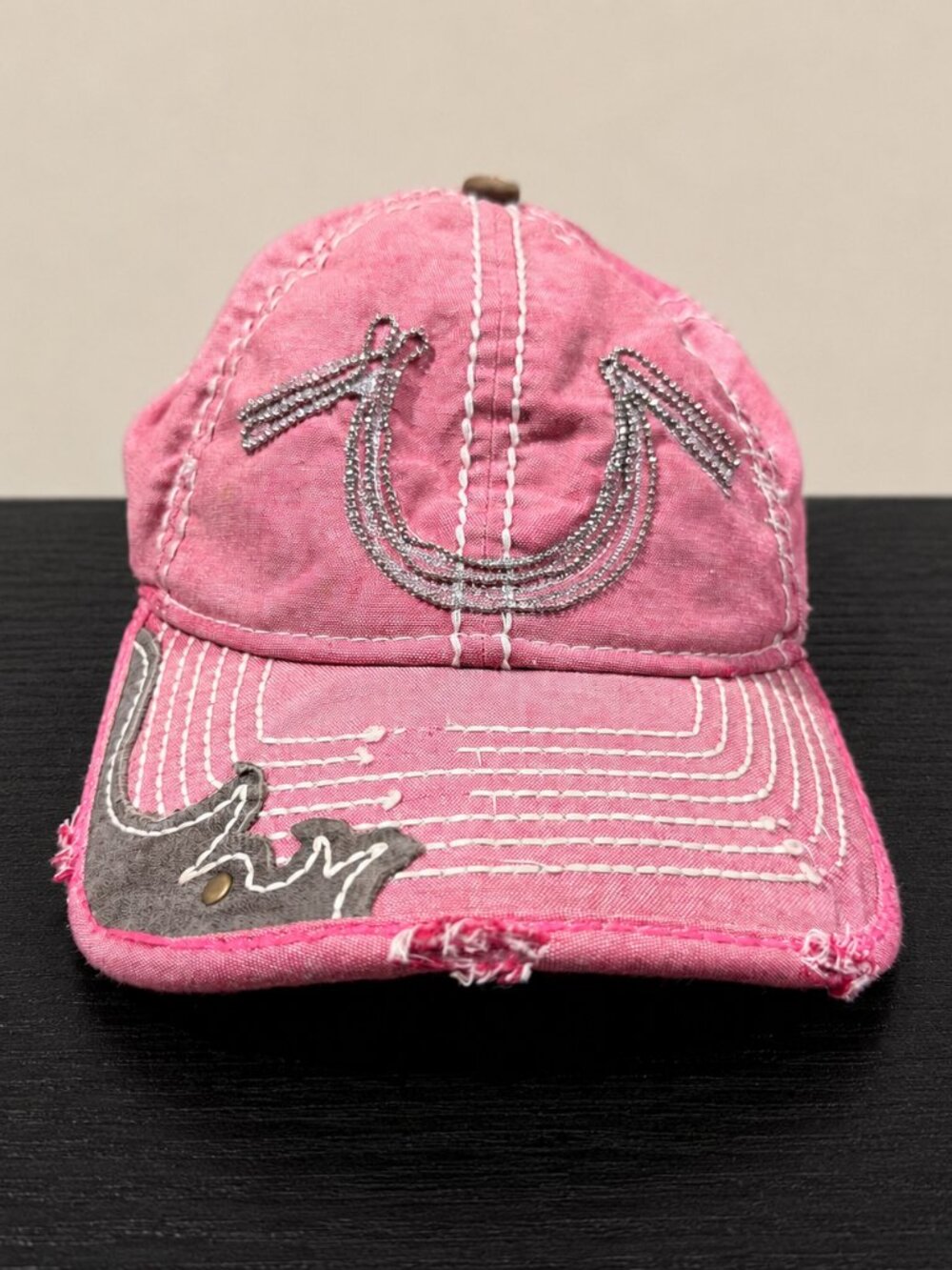 True Religion Hat Baseball Cap Strap Back Vintage Y2K Western